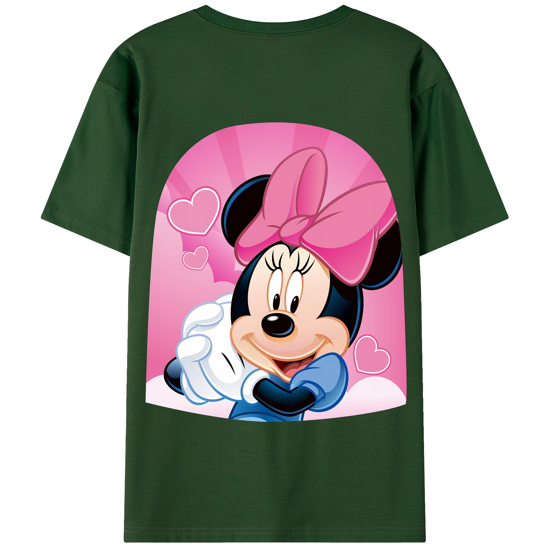 （画像用） ミッキーマウス Mickey Mouse 綿100％半袖Tシャツ（背面プリント）